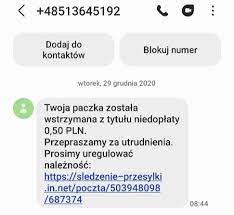 Ostrzeżenie w sprawie oszukańczych linków w wiadomościach SMS