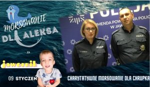 Pomagamy przez morsowanie. Jaworscy policjanci organizują charytatywne morsowanie dla Chrupka