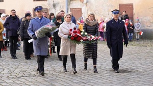 Jaworscy policjanci w hołdzie Żołnierzom Wyklętym