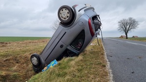 Nadmierna prędkość przyczyną kolizji na trasie Jawor - Mierczyce. Policja apeluje o ostrożność!