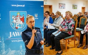 Jaworska policjantka rozmawiała z seniorami o bezpieczeństwie