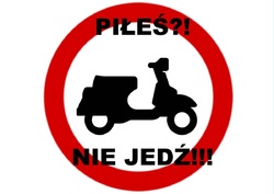 Jechał motorowerem na „podwójnym gazie”