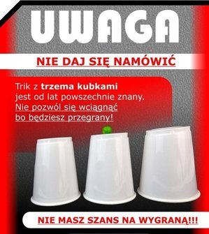 Gra w trzy kubki - nie daj się oszukać!