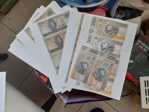 Areszt dla 40-latka, który drukował polskie banknoty z zamiarem wprowadzania ich do obiegu