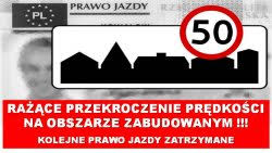 Jechał 100 km/h w terenie zabudowanym