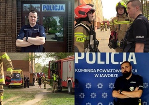 Jaworscy policjanci wyprowadzili 57-latkę z zadymionego mieszkania