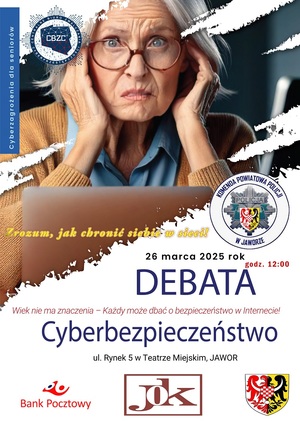 Zapraszamy na debatę społeczną „Cyfrowy świat, realne zagrożenia: Jak chronić seniorów przed oszustami online?”