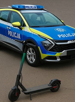 Pijany 23- latek jechał hulajnogą elektryczną