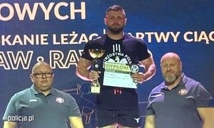 Sukces jaworskiego policjanta na Mistrzostwach Polski Służb Mundurowych w Wyciskaniu Sztangi Leżąc