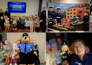 Mądrusie z „Akademii Krasnoludków” z wizytą u jaworskich policjantów