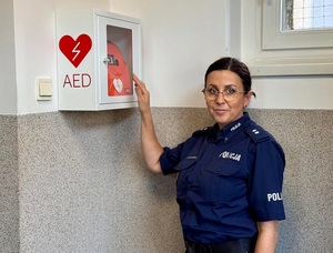 AED w Komendzie Powiatowej Policji w Jaworze