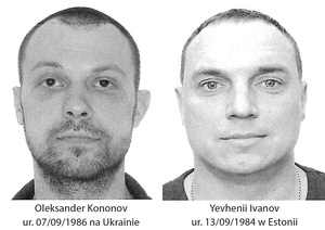 Poszukiwani listami gończymi Oleksander Kononov i Yevhenii Ivanov