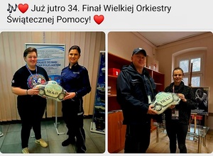 Kolejne sztaby WOŚP otrzymały od jaworskich policjantów fanty na licytacje