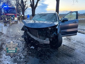 Uwaga kierowcy! Zdarzenie drogowe w Myślinowie. Policja apeluje o ostrożność!