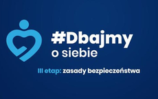 Plakat z napisem #Dbajmy o siebie