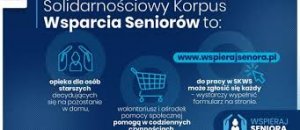 Plakat rządowego programu pomocy seniorom