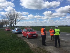 Lustracja dróg jaworskich policjantów z pracownikami Służby Drogowej