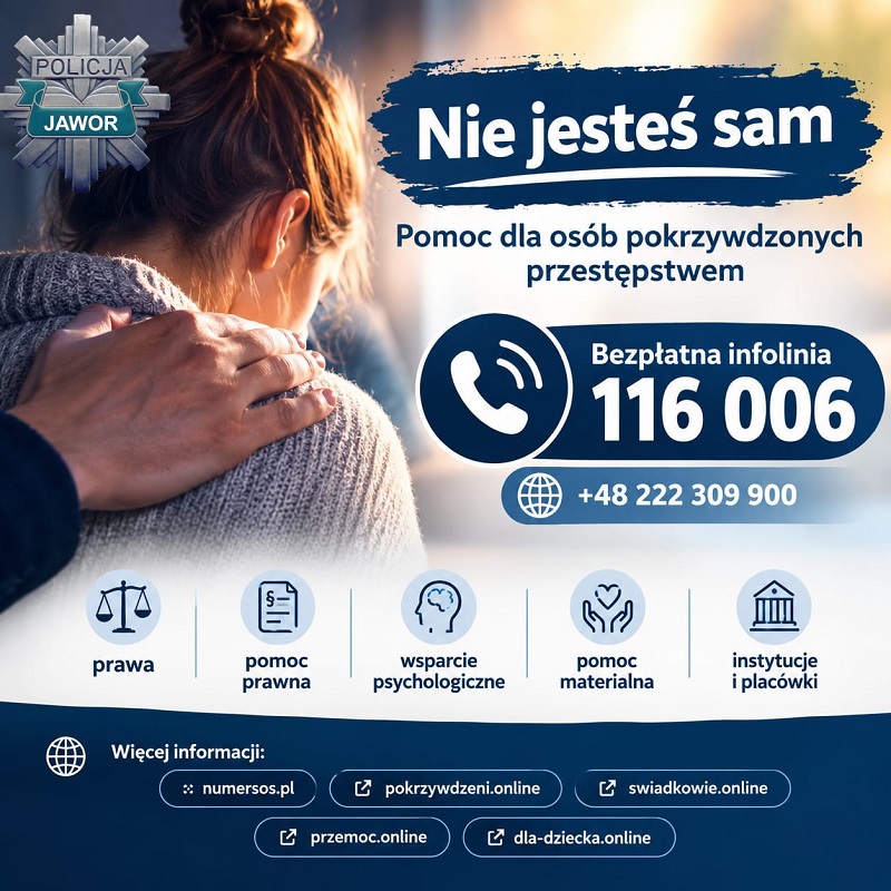 Ogólnopolska Linia Pokrzywdzonych: darmowa pomoc prawnicza i psychologiczna