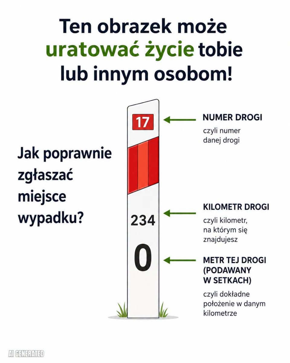 Policja w Jaworze instruuje, jak podawać lokalizację podczas wypadku
